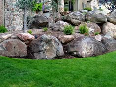 78 Best Boulder Retaining Wall Images Landscaping Garden Paths Rock Retaining Wall With Stairs