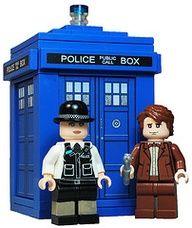 Lego Doctor Who Dr Who Dalek Custom Mini Figure Rouge