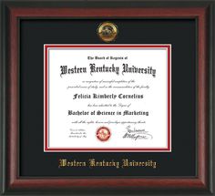 University of Toledo Diploma Frame Lithograph Graduation Custom Degree Framing College Certificate Gift Graduate Black Matted University Diploma Frames