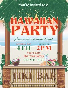 15 best luau party flyers images luau party luau party flyer luau flyers
