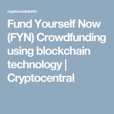 fund yourself now cryptocurrency