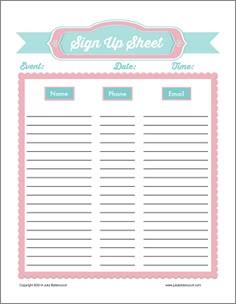 28 best sign in sheets images in 2018 bing images free printables