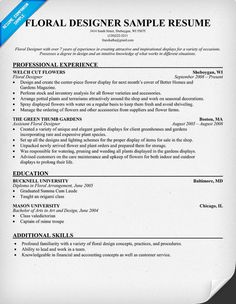 342 best a floral resume images on pinterest floral arrangements