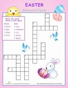 Stupendous image intended for easter crossword puzzles printable Trust image throughout easter crossword puzzles printable