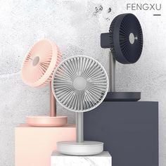 Fan Portable Fan Cartoon,Mini Desk Table Handheld Fan,USB Rechargeable Ventilator Device Cooling Fan Soothing with Third Gear Wind Mini Portable Cooling Fan Color : Blue