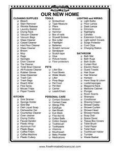 apartment essential checklist