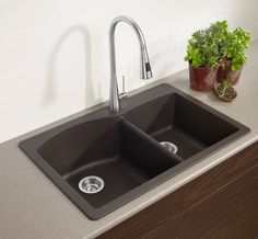 31 Best Blanco Sinks Images On Pinterest Kitchen Ideas Blanco Canada 400343 Diamond Double Basin Drop In Or Undermount Silgranit Kitchen Sink At Lowe S Find Our Selection Of Sinks