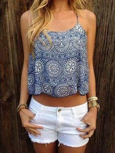 Self Esteem Sleeveless Braided Rust Brown Lace Trim *L XL* Juniors Shirt Summer