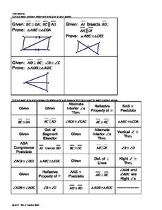 geometry proofs cheat sheet