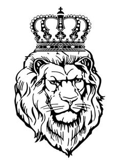 the 21 best lion with crown tattoo drawings images on pinterest