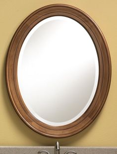 20 Best Solid Wood Framed Mirrors Images On Pinterest 803 Oval Mirror Features A Solid Maple Frame With An Antique Honey Finish Hand