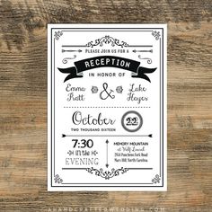 Reception Only Wedding Invitations Pinterest Black Diy Reception Only Invitation