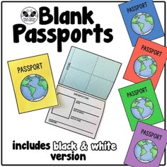 free passport booklet template