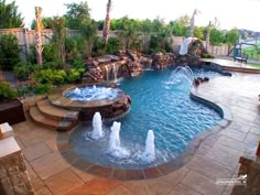 Inground Pools With Diving Board And Slide swimming pool, slide, diving board, hot tub, and waterfall what Inground Pools With Diving Board And Slide swimming pool, slide, diving board, hot tub, and waterfall what