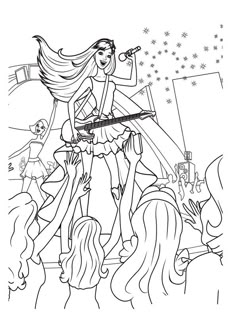 Print Coloring Image Online PagesBarbie PagesPrincess