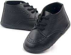 Baby Boys Girls Classic Cotton Wedding Loafers Brogue Toddler Oxford First Walking Dress Shoes Newborn Crib Sneakers