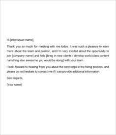 19 best interview thank