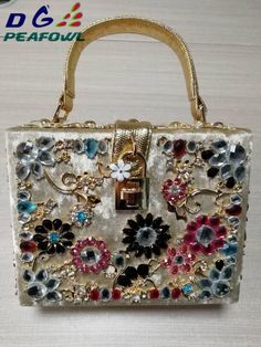Girly HandBags Barock Blumen-Clutch-Bag