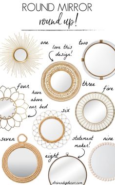 15 Mirrors I Love Ideas Driven By Decor Decor Round Mirrors