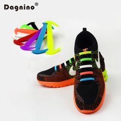 Plus Size Easy No Tie Shoelaces Elastic Silicone Trainer Canvas Sport Shoe Lace