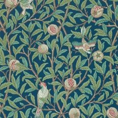 Gratuit Images Papier Peint Morris And Co Bird Pomegranate Bleu Marine actualisé salutations