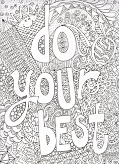Free Inspirational Quote Adult Coloring Book Image From LiltKids Throughout Pages For Adults