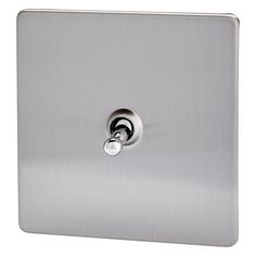 Varilight Classique 2 Gang 10 A 1 ou 2 Way Toggle interrupteur de lumière-Matt Chrome