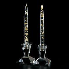 D Decorative Non-Lighting Silver/Gold Fleck 10" Acrylic Candle 2+2 S1003 D Decorative Non-Lighting Silver/Gold Fleck 10" Acrylic Candle 2+2 S1003