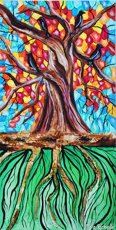 LARGE Abstract Tree Art Decor Wall Cosmicmixed Media Textured Of Lifebranchesrain Roots Rain Drops Raining Space LARGE Abstract Tree Art Decor Wall Cosmicmixed Media Textured Of Lifebranchesrain Roots Rain Drops Raining Space