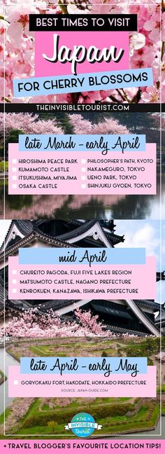 The Best Time to Visit Japan for Cherry Blossoms | The Invisible Tourist #japan #cherryblossoms #japantrip #japanitinerary Islands