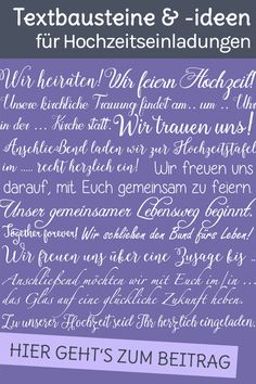 Textvorlagen kennenlernen