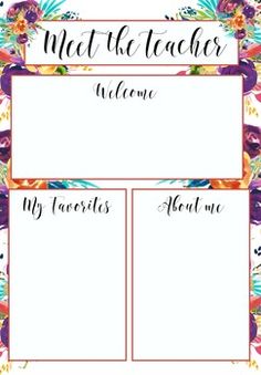 teachers template