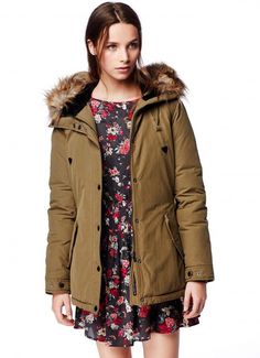 Col Doudoune Quatre Rond Éclair Poches Fermeture Benetton vUAqxf8wf
