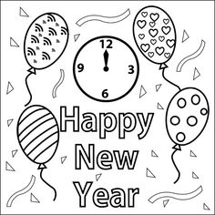 the 10 best new year coloring pages images on pinterest new year