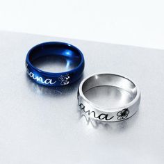 Children/'s//Adolescente//Kid/'s Luz Azul fimo flor anillo en tono plata-Adjustab