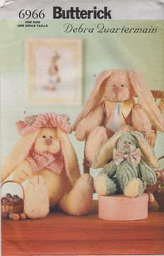 Butterick 6966 Meet the O/'Hare Family Bunnies of course!!!