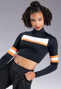 Balera Sleeveless Top Womens Top for Dance Pinstripes with Woven Collar