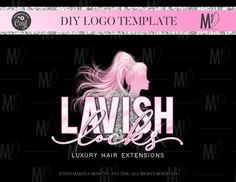 HAIR LOGO DESIGN, feminine Logo, Logo design, Logo, Premade logo, Logo Template, hairstylists, beauty, watercolor, rose gold Hair Logos, Logan, Free Logo Templates, Eyelash Logo, Lashes Logo, Luxury Logo, Social Media Branding, Luxury Hair, Design Girl