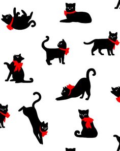 BY THE YARD Feline Drive Cat Fabric White Meow /& Forever Cat Faces