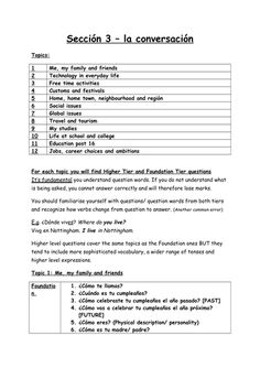 spanish writing ladder gcse by