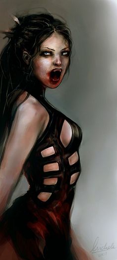 Dark Fantasy Vampire Porn - Sexy Female Vampire Pin Up Art | Sex Pictures Pass