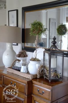 StoneGable Pretty Sideboard Vignette Dining Room Buffet Table Console Kitchen StoneGable Pretty Sideboard Vignette Dining Room Buffet Table Console Kitchen