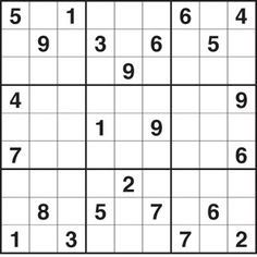 easy sudoku printable