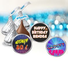 BATMAN PERSONALIZED HERSHEY KISS KISSES LABELS STICKERS BIRTHDAY PARTY FAVORS