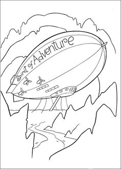 Pixar Up Coloring Page 022