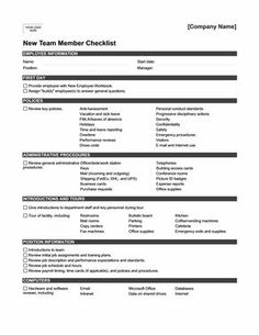 new employee orientation checklist form