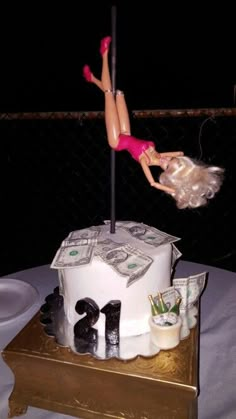 Stripper cake Barbie, 21st Birthday Cake For Guys, 18th Birthday Cake For Guys, 21st Birthday Cake, 21st Bday Cake, 21st Birthday Cakes, 18th Birthday Cake, 21st Bday Ideas