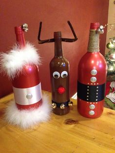 como decorar botellas para navidad navidad pinterest wine bottle crafts navidad and bottle - Christmas Bottle Decorations como decorar botellas para navidad navidad pinterest wine bottle crafts navidad and bottle - Christmas Bottle Decorations