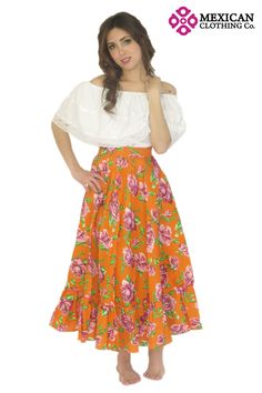 Mexican Clothing Co Little Girls Mexican Adelita Costume Blouse n Skirt Poplin