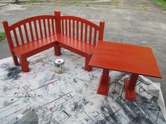 how to make a corner bench and table from an old bed headboard and foot board Старые Детские Кроватки, Старые Детские Кроватки, Kids Corner, Детский Стол, Стол Со Скамьей, Скамейка, Изголовья Кровати, Идеи, Деревянные Кровати